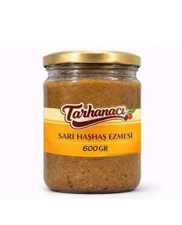 SARI HAŞHAŞ EZME (600GR) CAM KAVANOZ